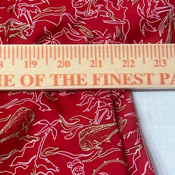 Columbia PFG Camp Shirt Men’s Sz Large Red Fish Print Vented Short Sleeve - Picture 11 of 12